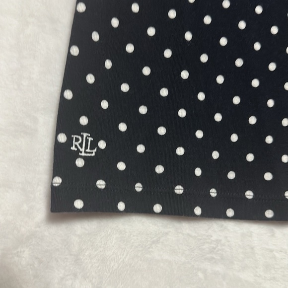 Lauren Ralph Lauren Black Label Women’s Polka Dot Shirt Size Medium - Picture 4 of 6